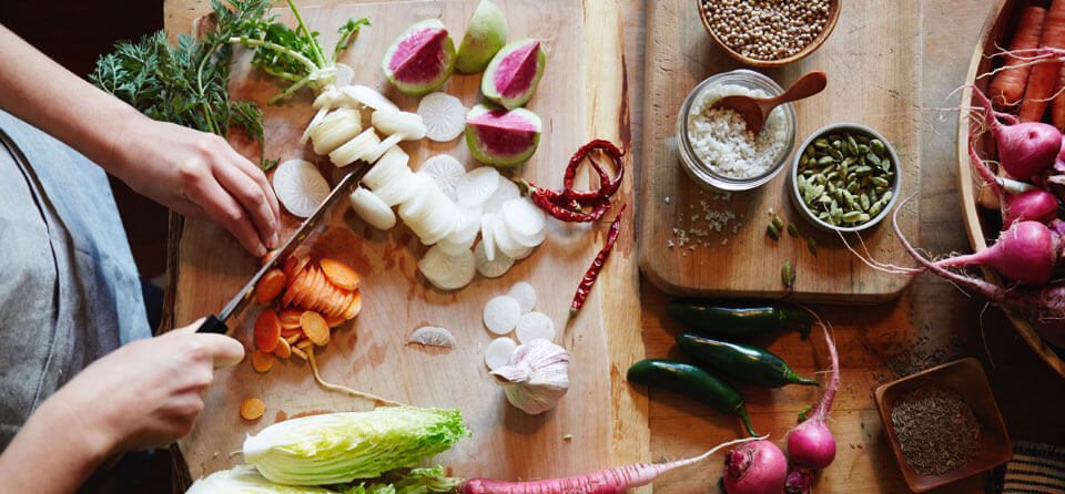 organisation efficace, rapide et sain, fruits et légumes